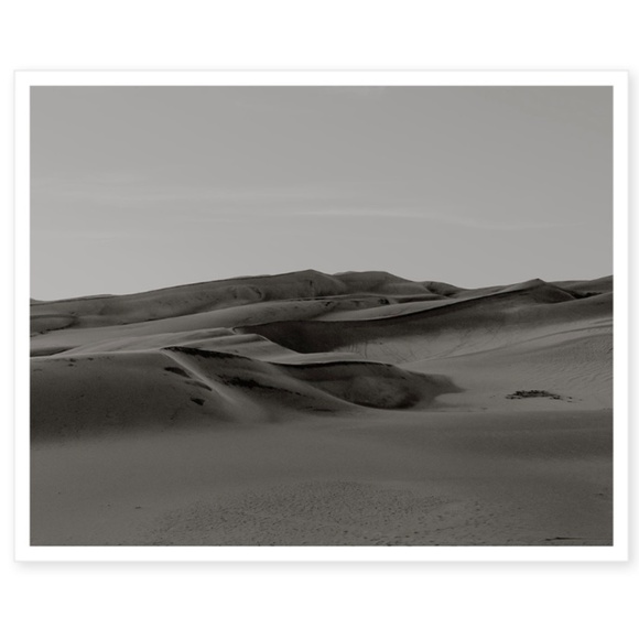 Black White Sand Dunes Photography Art Print - Picture 2 of 2
